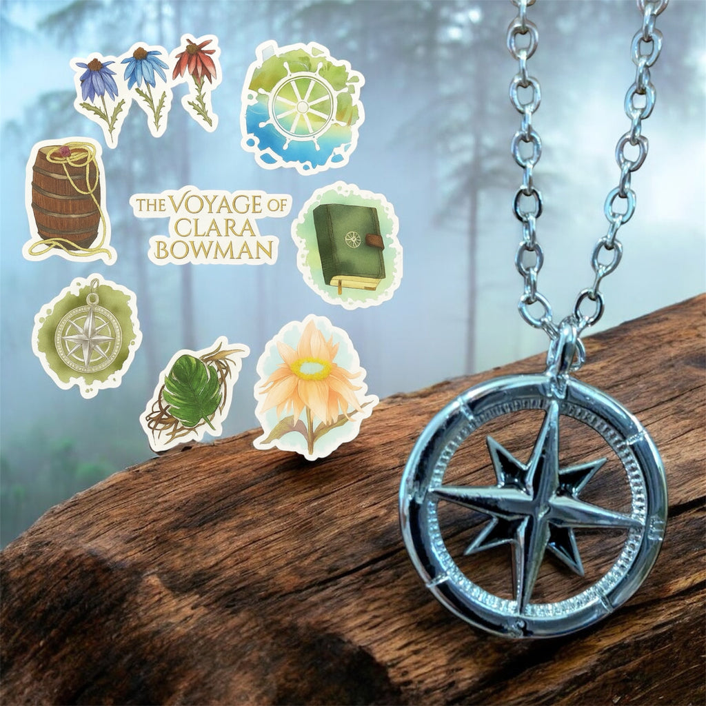 The Voyage of Clara Bowman Sticker Set & Amulet Duo